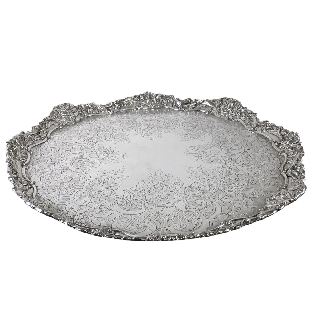 ~1910-30 Ellis-Barker Silverplated Devil's Head Salver