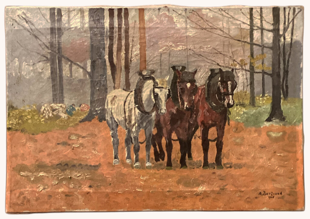 A. Bertrand. Three Horses in a Pack. 1925