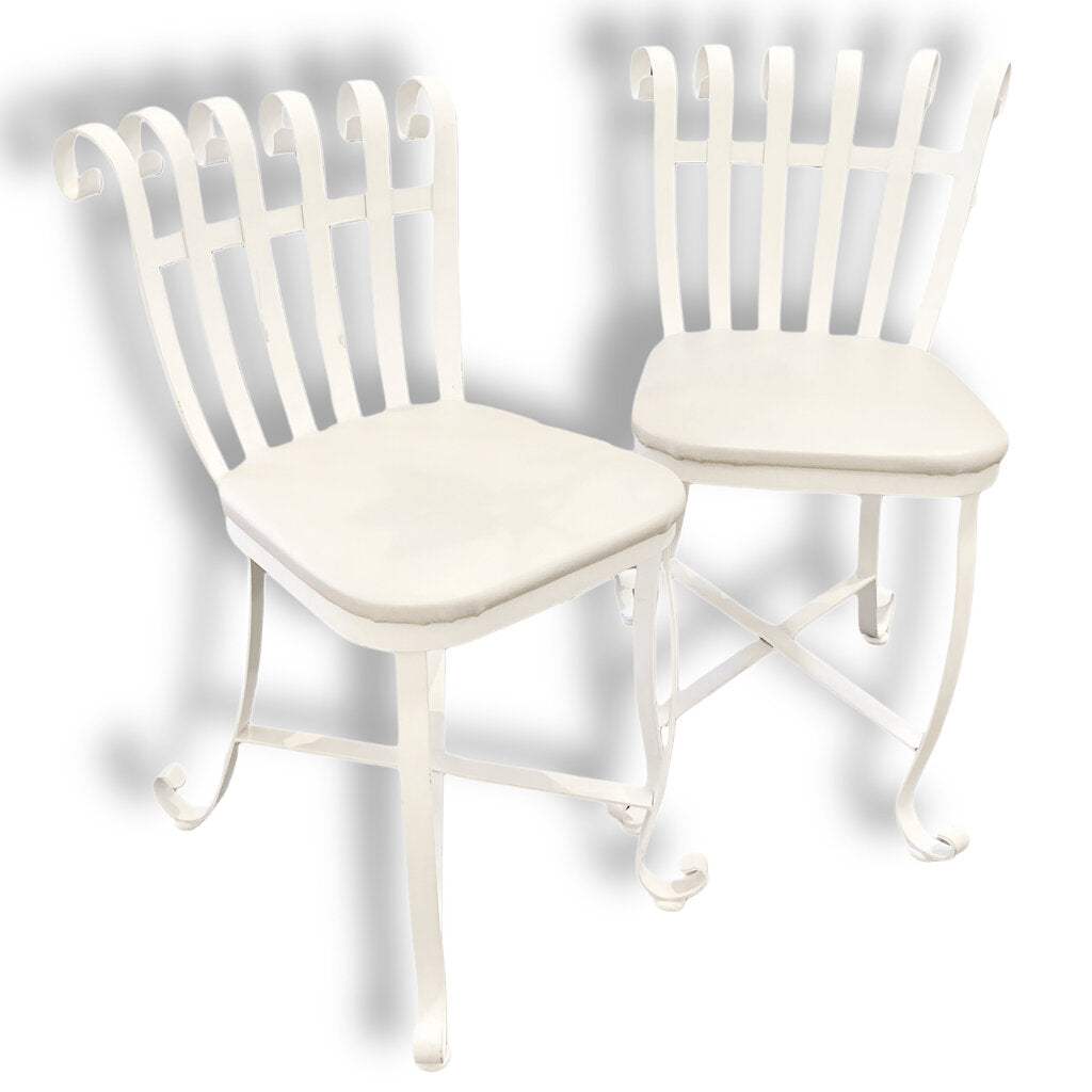 Pair of Mid Century Italian Iron Patio Chairs