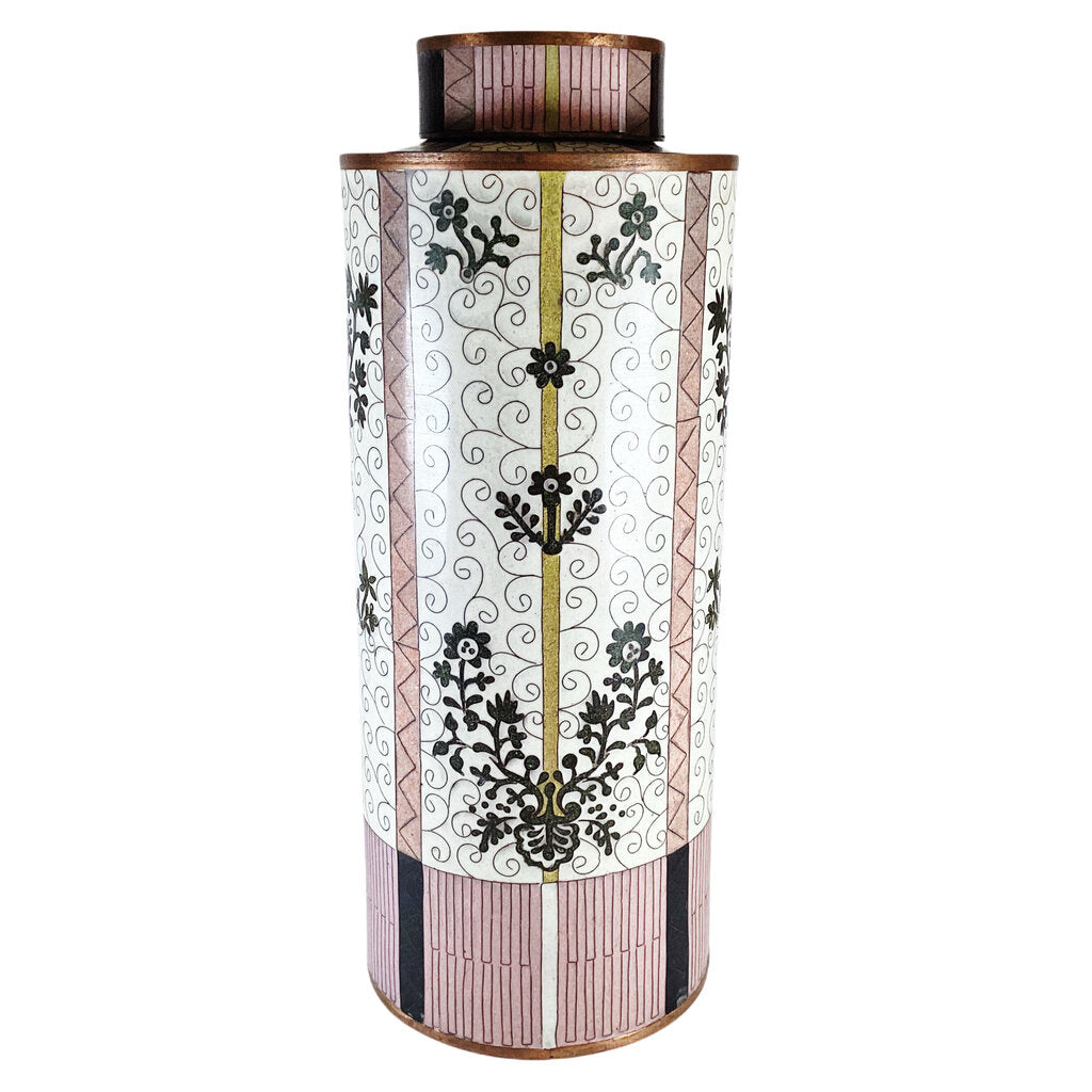 Fabienne Jouvin. Cloisonné Enamel On Copper Canister