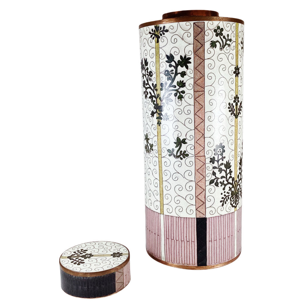 Fabienne Jouvin. Cloisonné Enamel On Copper Canister