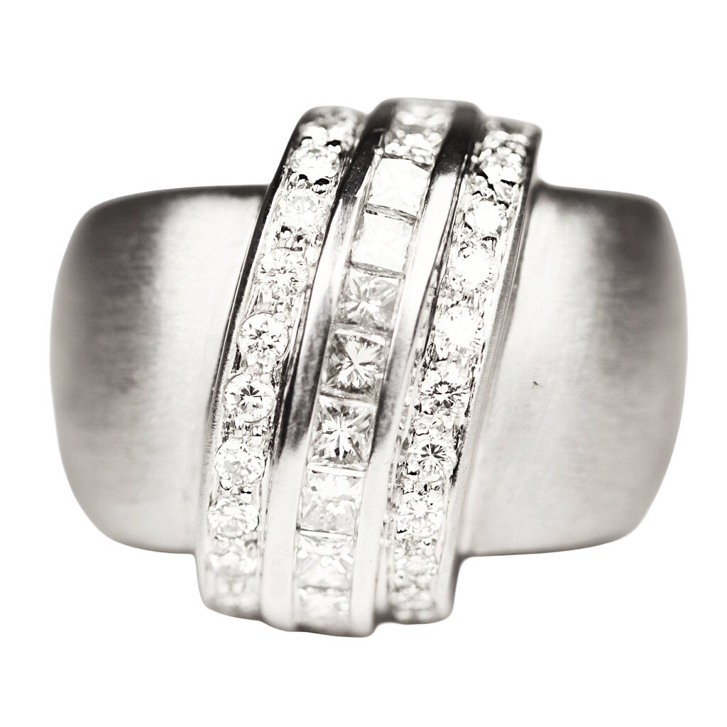 Marlene Stowe 2.5 Total Carat Weight Diamond Ring in 18Kt White Gold