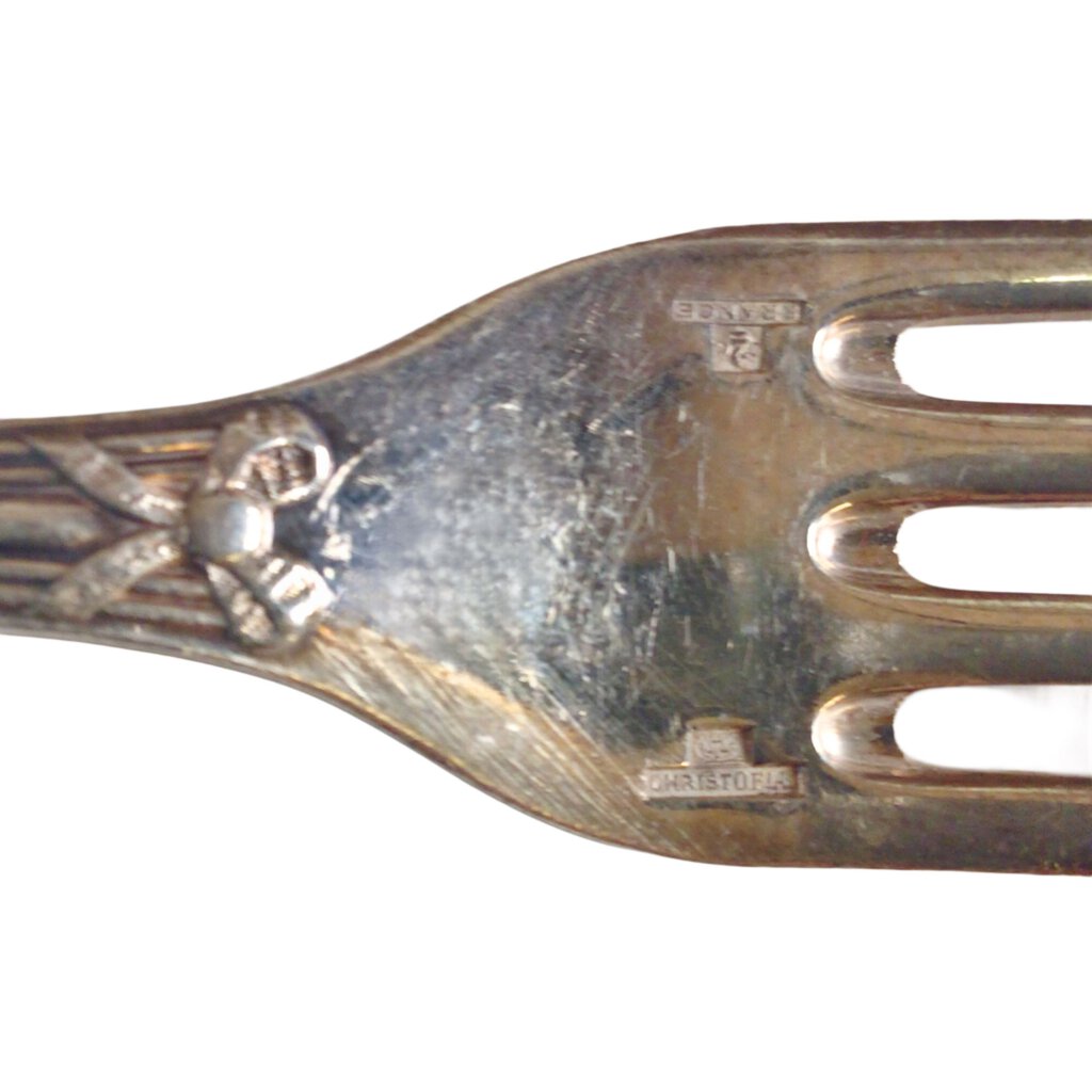135pc. Christofle "Rubans" Silverplated Flatware Set