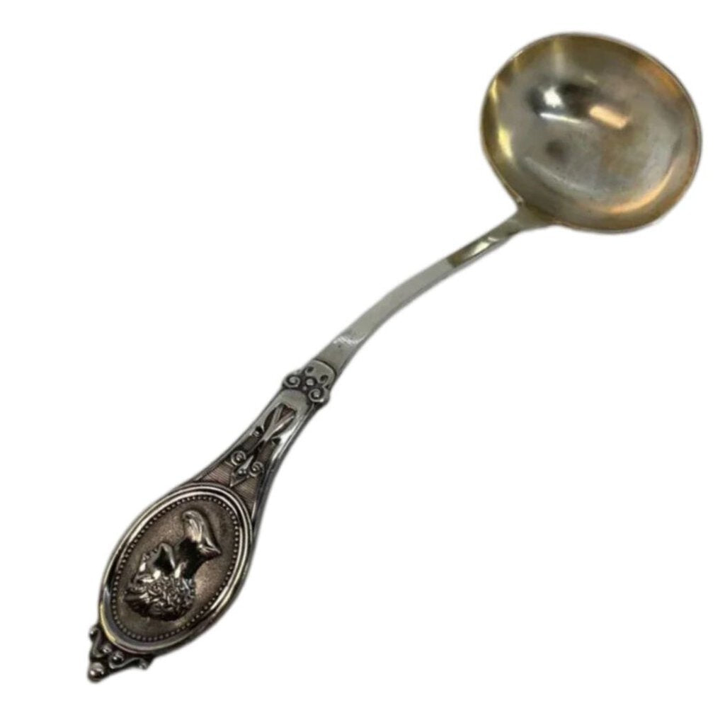 Coin Silver Soup Ladle Kidney & Johnson