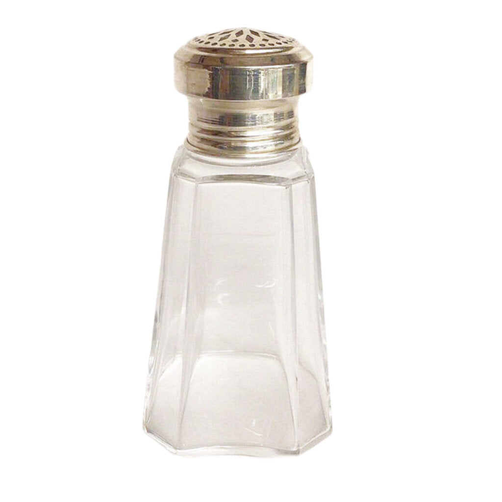 Baccarat & Tetard Muffineer, Crystal & Silver