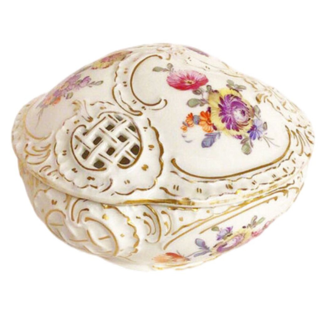 Nymphenburg Reticulated Box, ca. 1895-1910