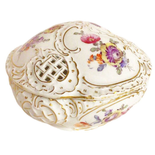 Nymphenburg Reticulated Box, ca. 1895-1910