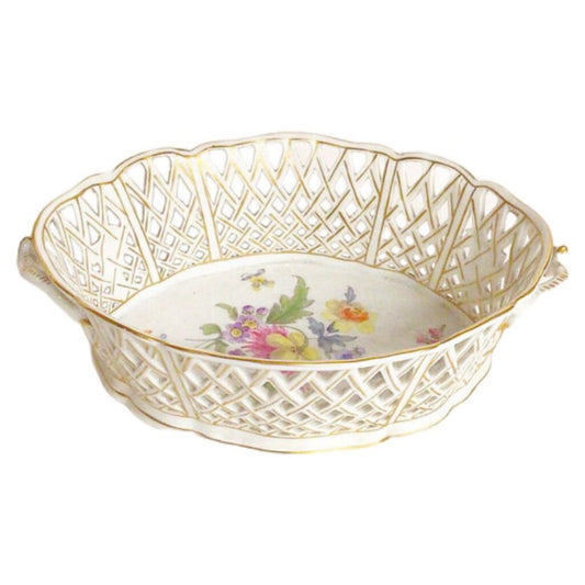Nymphenburg Reticulated Basket, ca. 1895-1910