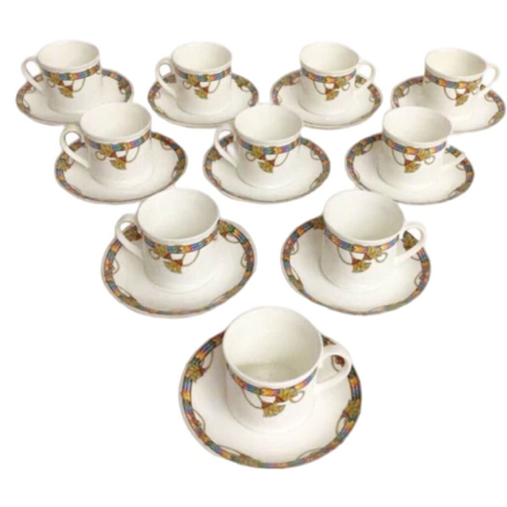 20 pc. Villeroy & Boch Messalina Demitasse Cups & Saucers