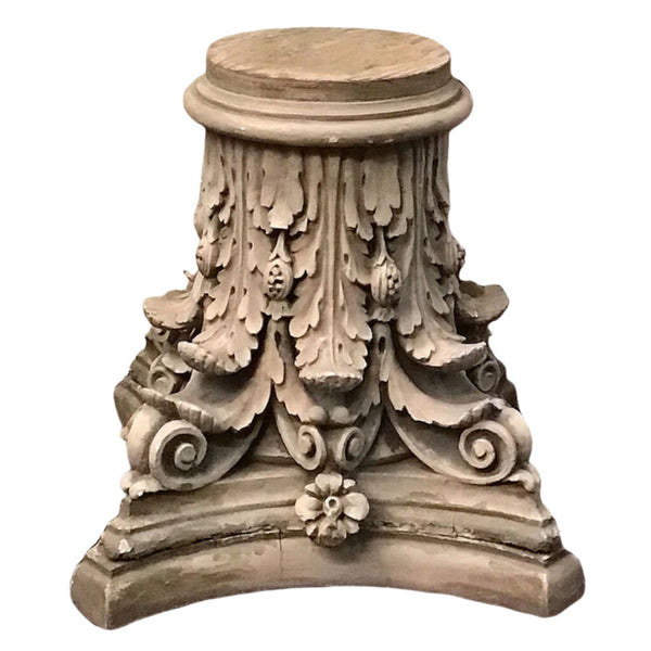 Corinthian Style Plaster Pedestal