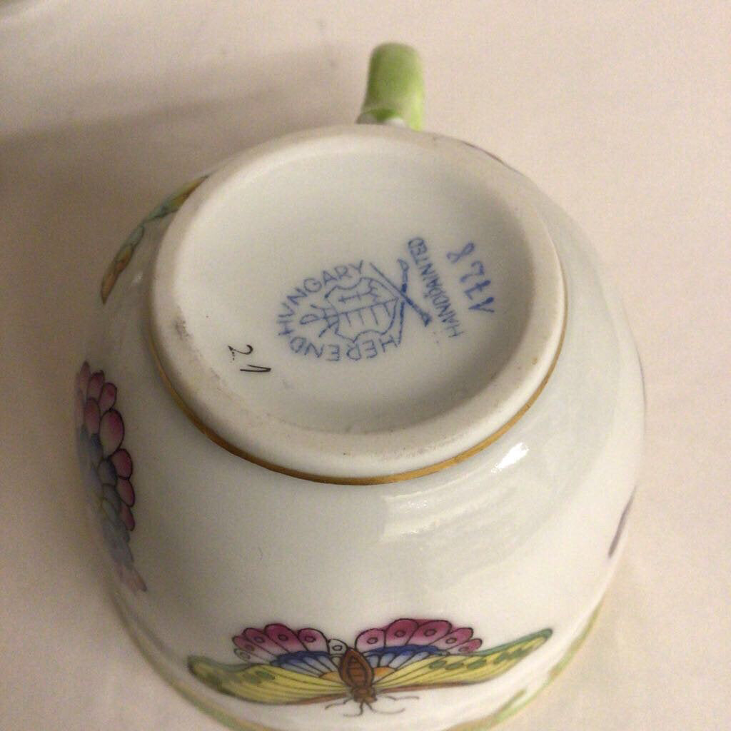14pc. Herend Victoria Demitasse Set