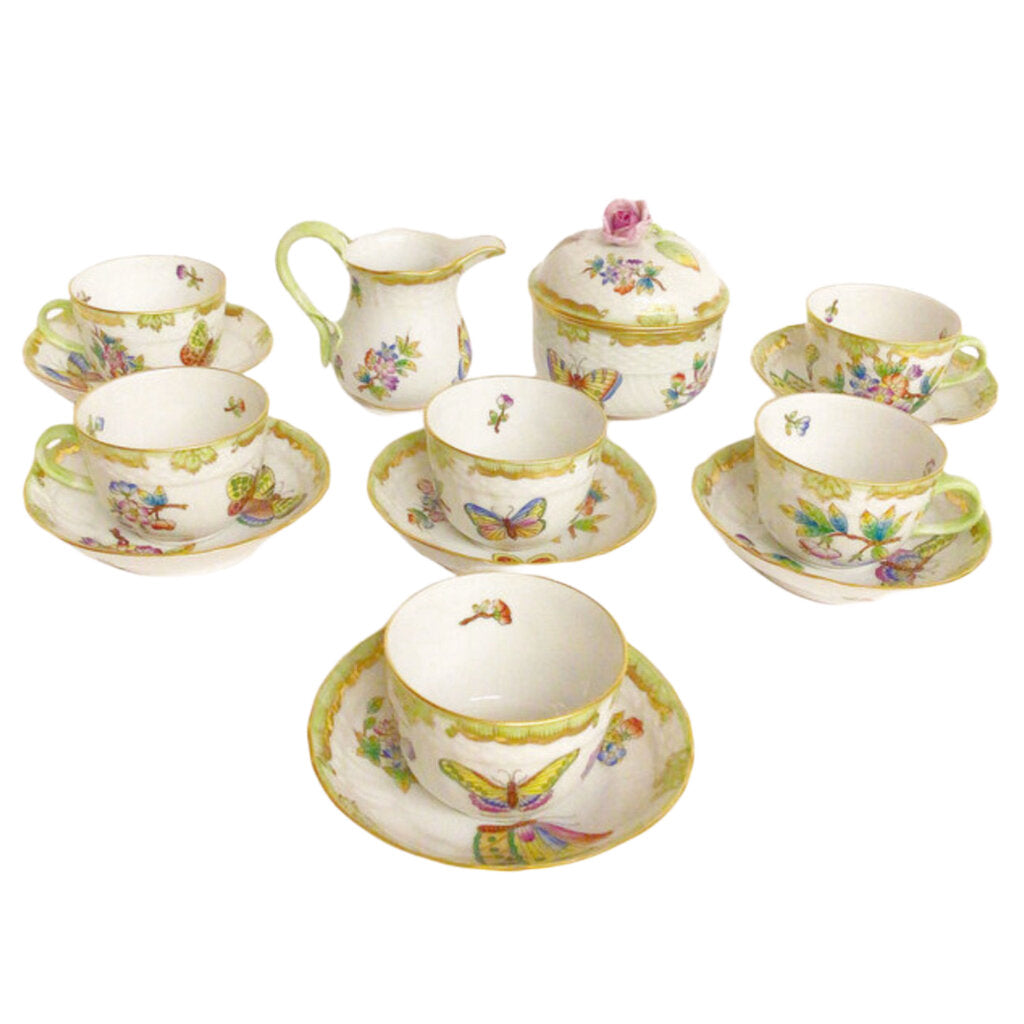 14pc. Herend Victoria Demitasse Set