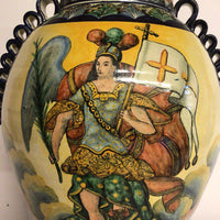 Santa Rosa Guanajuato Ginger Jar, Angel Scene