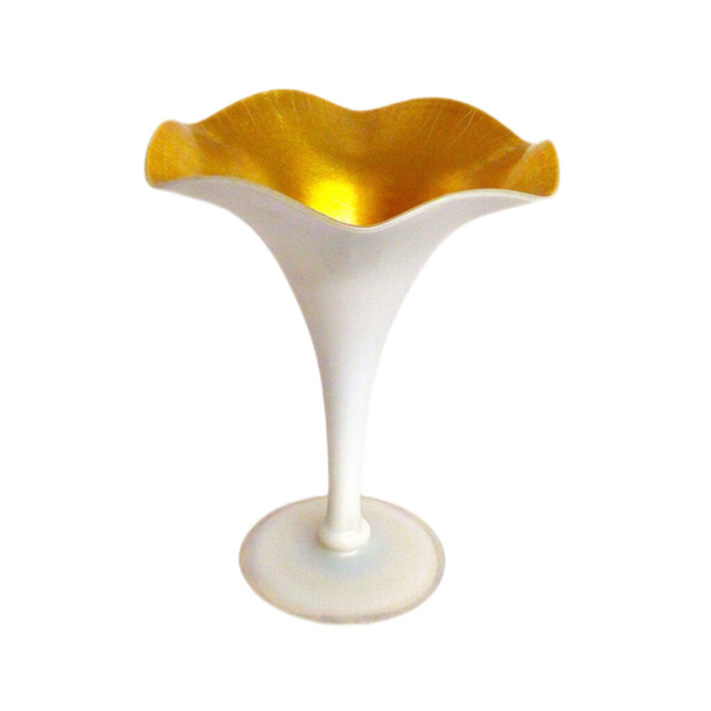 Steuben Aurene & Calcite Floriform Crystal Vase