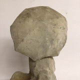 Vintage Concrete Garden Statue, Girl w/Umbrella