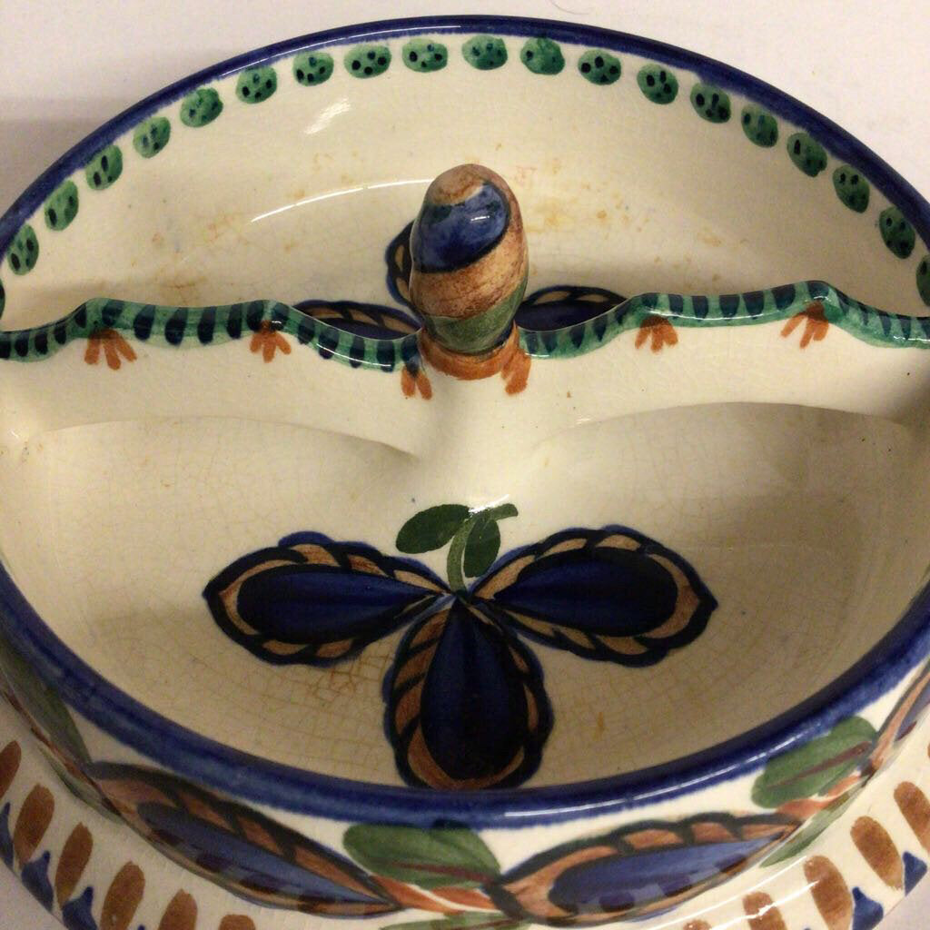 Aluminia Marjorie Fishing Faience Dish, 1924-6