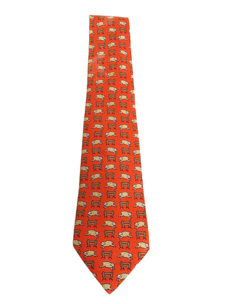 Hermes Silk Necktie 7528 IA