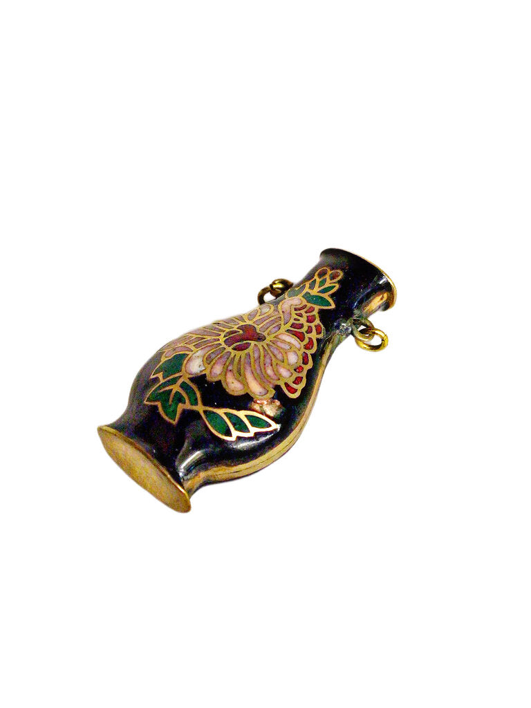 Enamel Cloisonné Vase Pendant