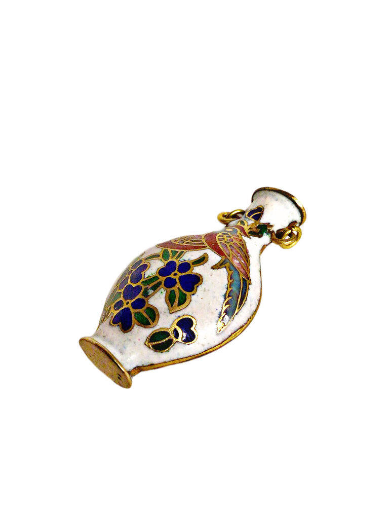 Enamel Cloisonné Vase Pendant