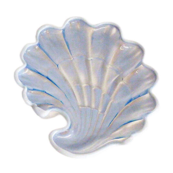 Duncan Miller Blue Opalescent Glass Shell Form Side Dish
