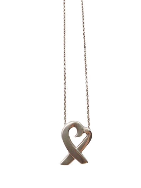 Tiffany Paloma Picasso "Loving Heart" Sterling Necklace