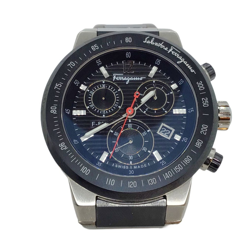 Salvatore Ferragamo Titanium Ceramic F-80 Men's Wristwatch