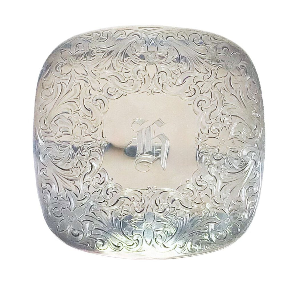 Unger Bros. Sterling & Cut Glass Powder Jar, ca. 1872-1910