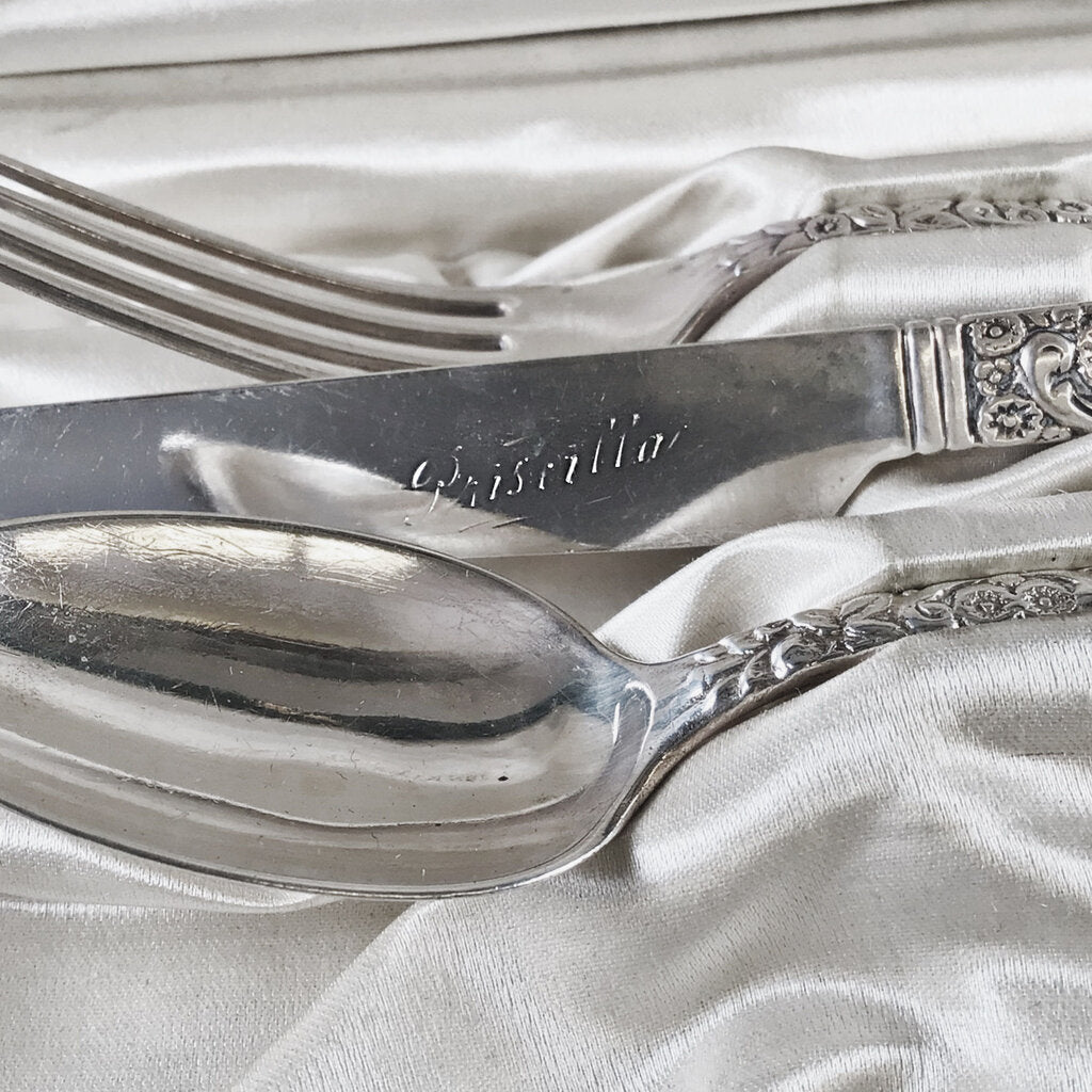 Jenkins & Jenkins Sterling 3pc. Dessert Setting, ca. 1908-1915