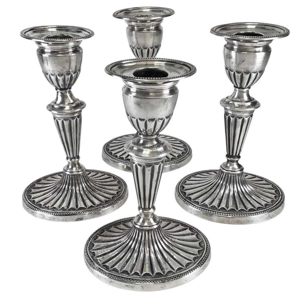 4 Jenkins & Timm Sterling Candlesticks, ca. 1894-6