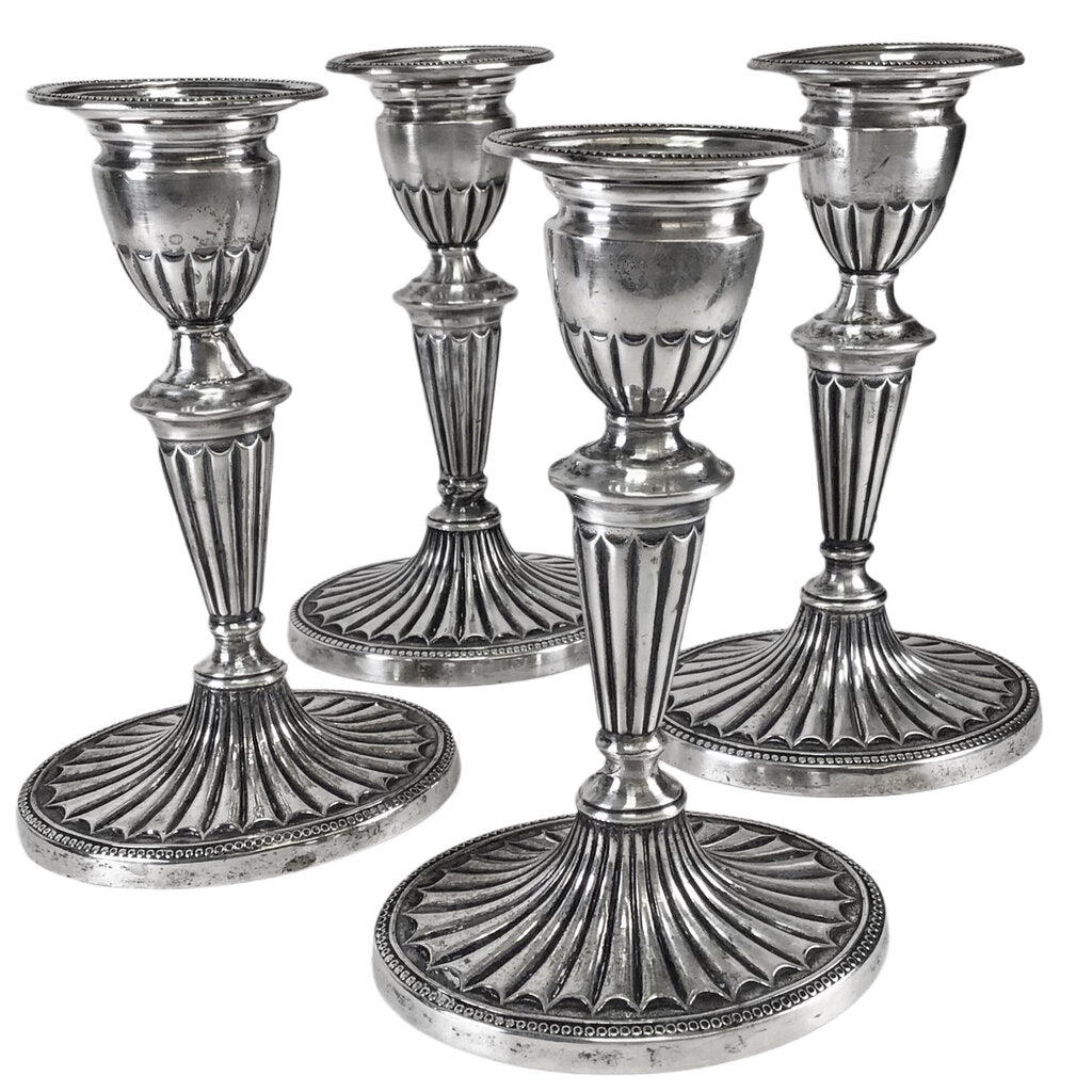 4 Jenkins & Timm Sterling Candlesticks, ca. 1894-6