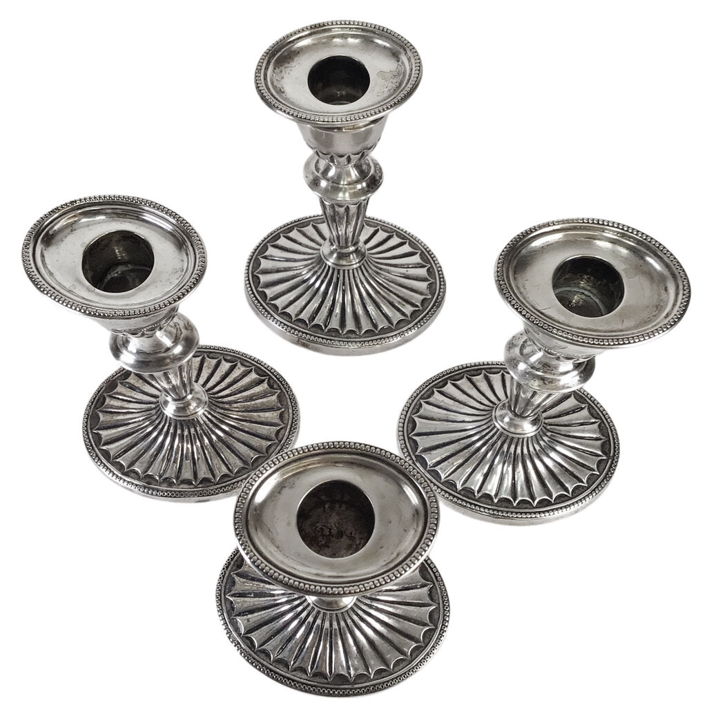 4 Jenkins & Timm Sterling Candlesticks, ca. 1894-6
