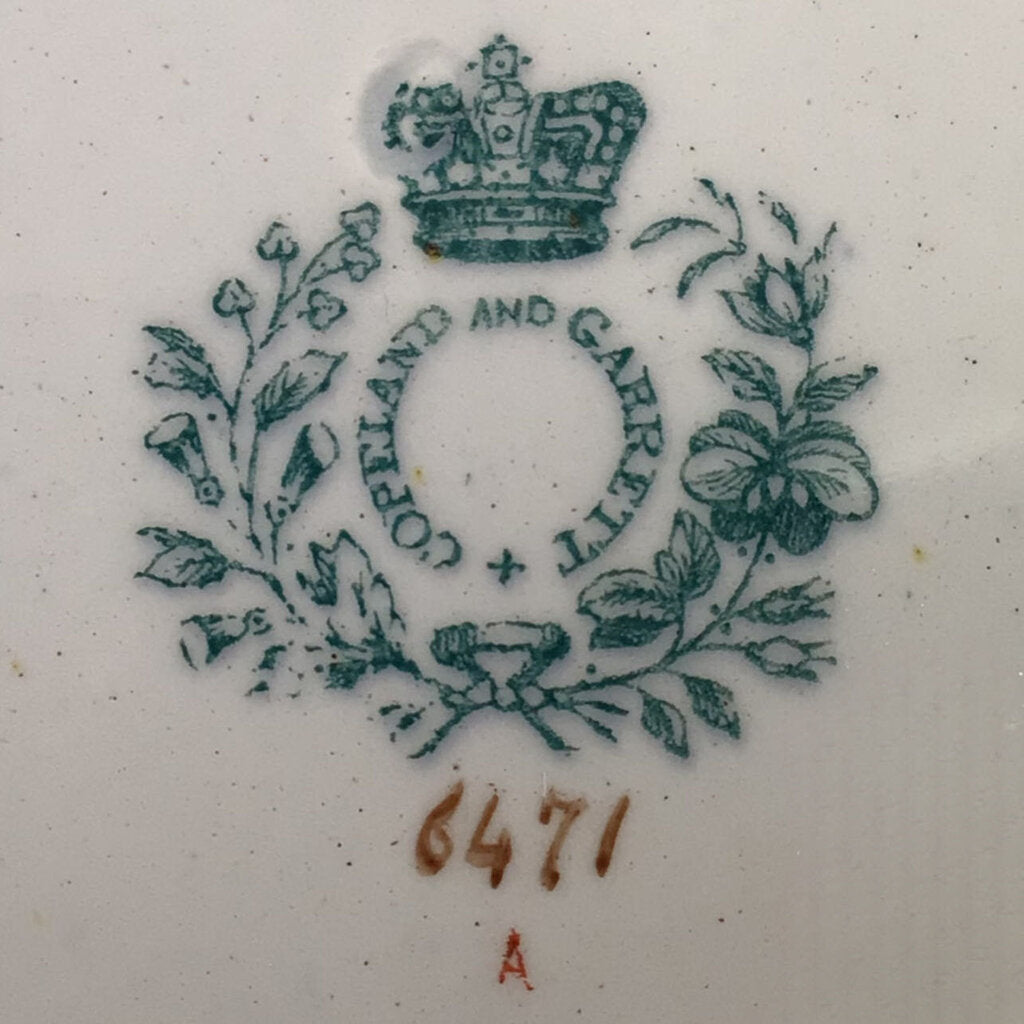 36pc. Copeland & Garrett Imari-Style New Japan Stone Dinner Plates & Soup Bowls, ca. 1833-47