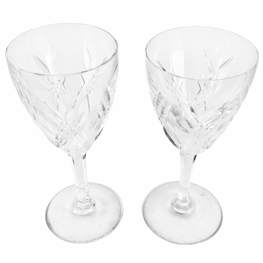 Pair/Baccarat "Auvergne Perigold" Crystal Claret Glasses
