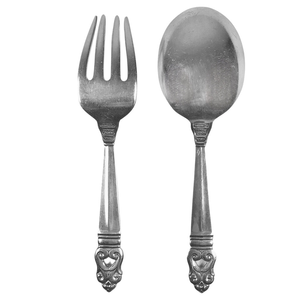 2pc. International "Royal Danish" Sterling Baby Fork & Spoon