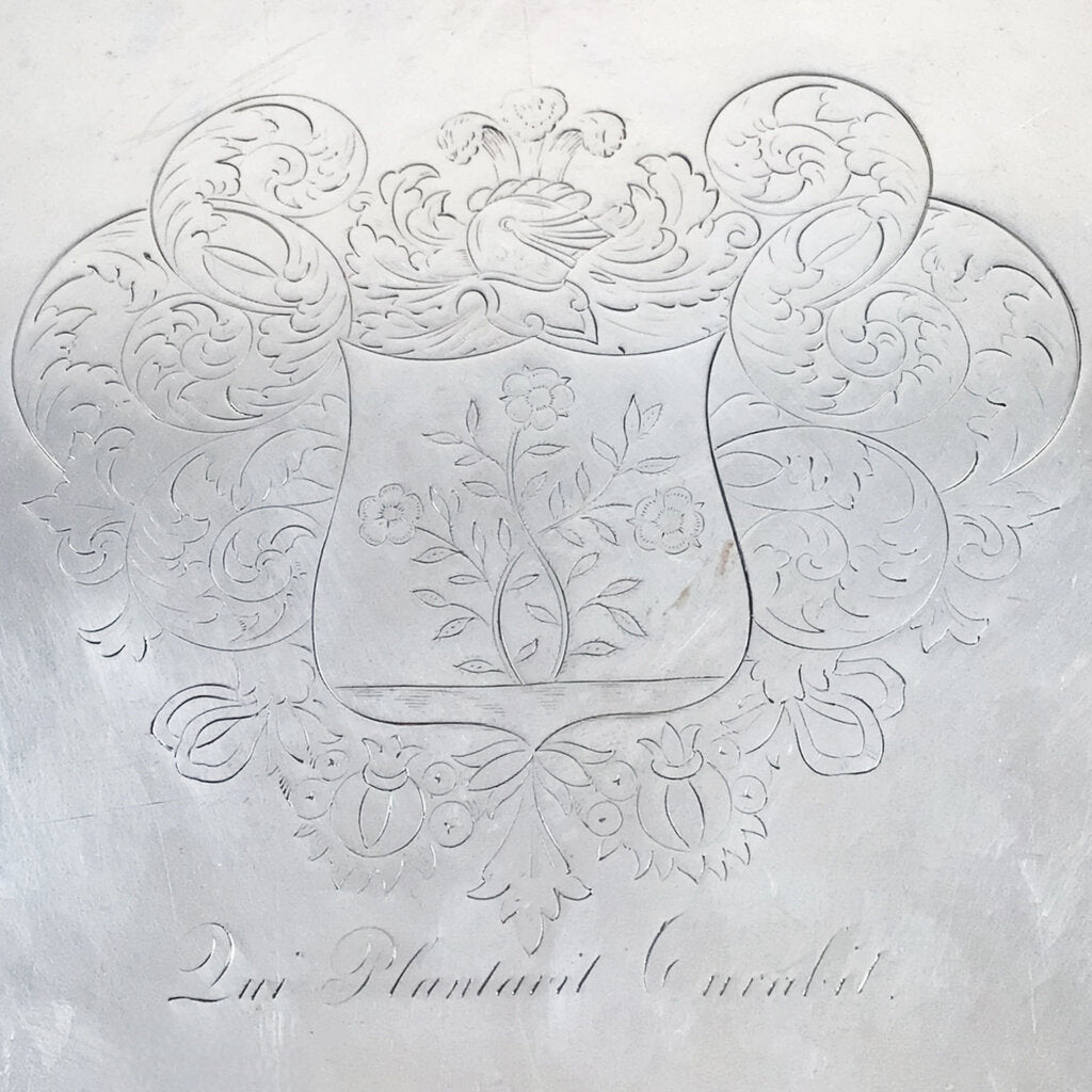 Roosevelt Armorial Tiffany Sterling Silver Salver