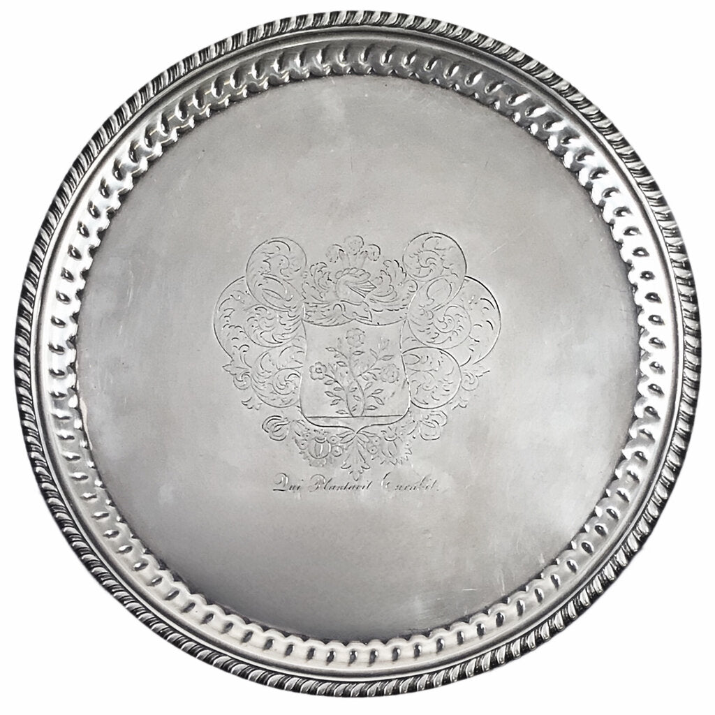 Roosevelt Armorial Tiffany Sterling Silver Salver