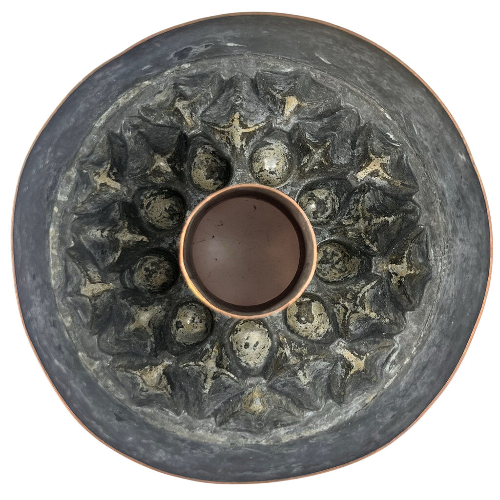 Antique Victorian Style Crown-Shaped Copper Cooking Mold