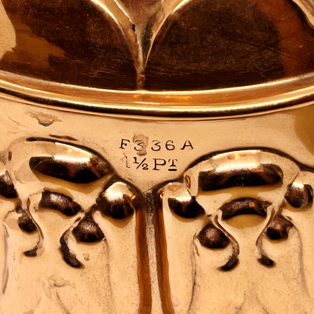 Antique Victorian Style Ornate Draped Copper Cooking Mold