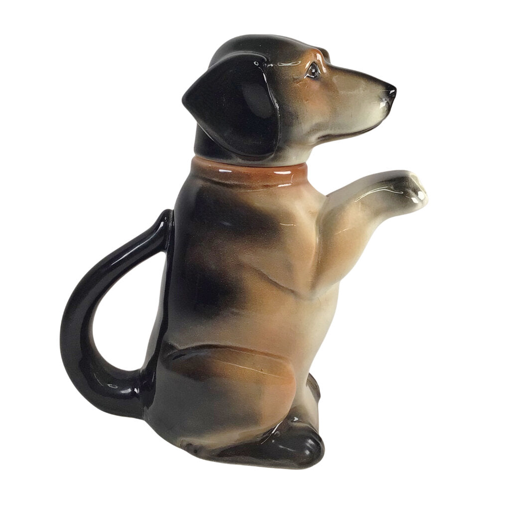Erphila US Zone Dachsund Teapot, ca. 1940s-50s