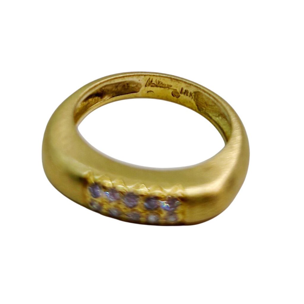 Marlene Stowe 18Kt Gold Ring w/ Diamonds