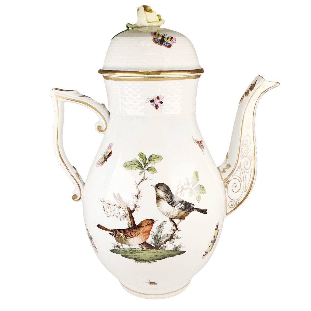 24pc. Herend "Rothschild Bird" Tea & Coffee Service for 10