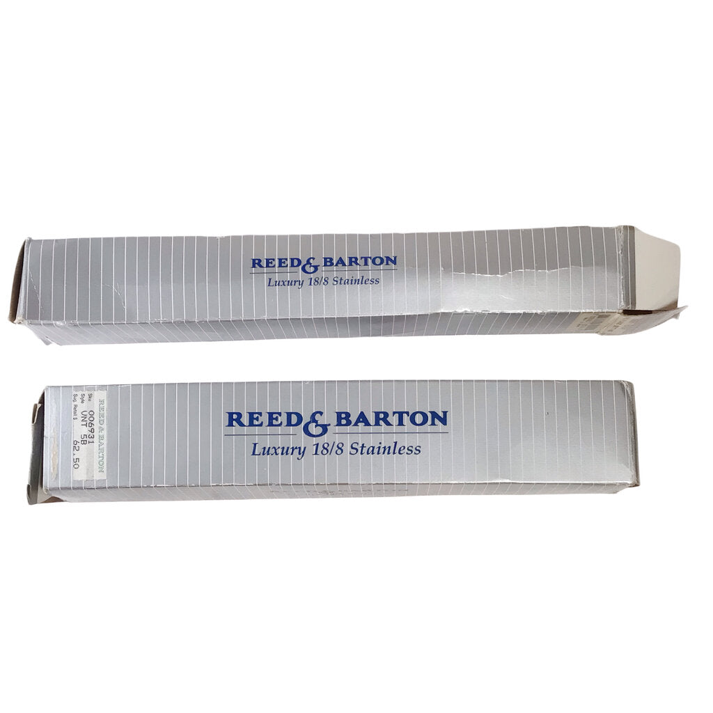 42pc. Venturi-Scott Brown and Reed & Barton for Swid Powell Stainless Steel Classical Orders Flatware Set, ca. 1992 - Opportunity Shop DC