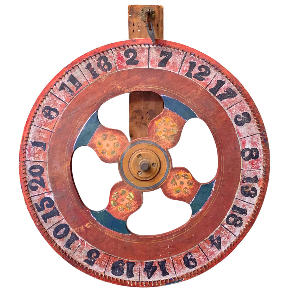 North Carolina Carnival Game Wheel, Early- or Mid-20th c.