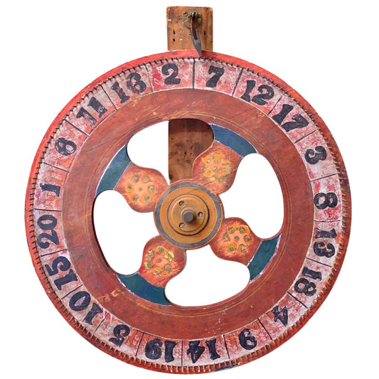 North Carolina Carnival Game Wheel, Early- or Mid-20th c.