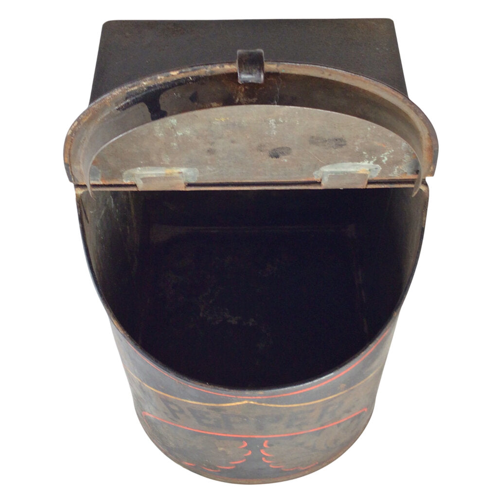 Pair of 19th c. Polychrome Toleware Spice Bins