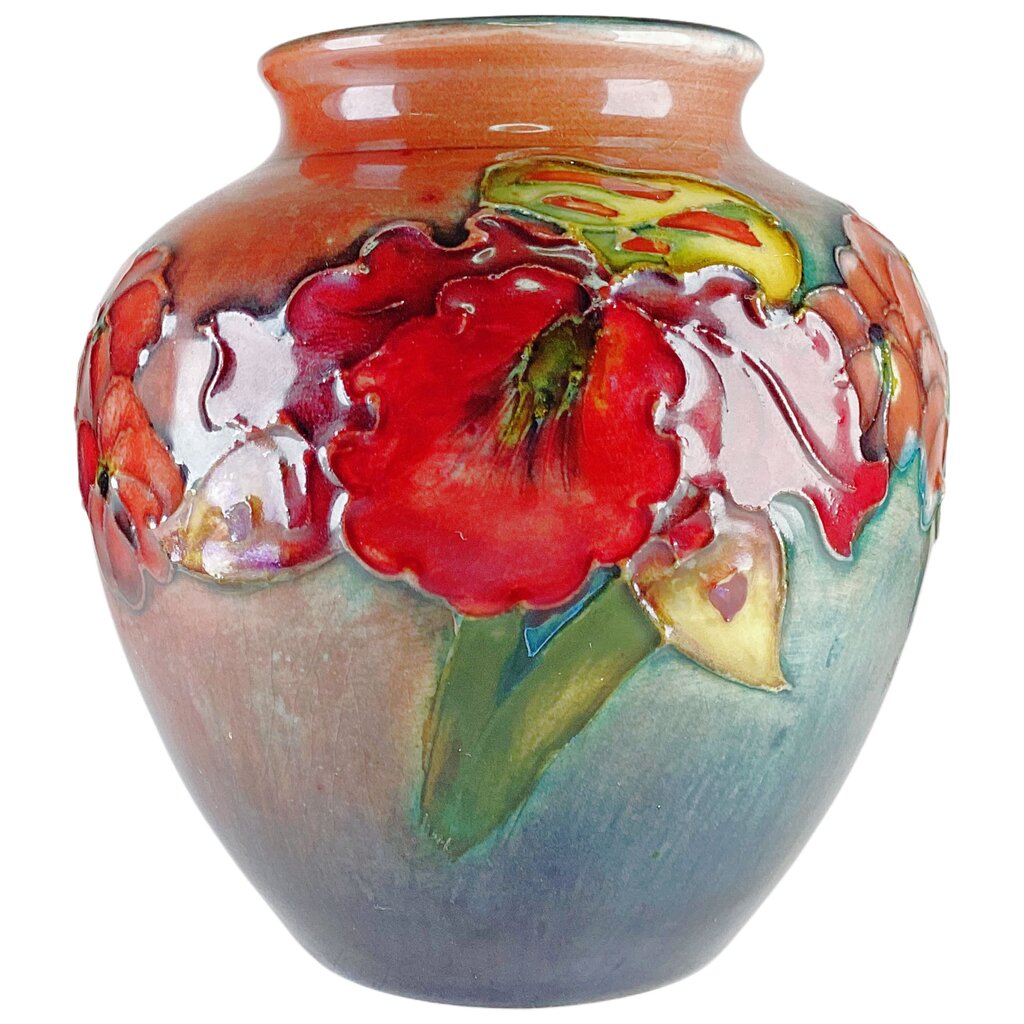 Moorcraft floral decorated ceramic vase
