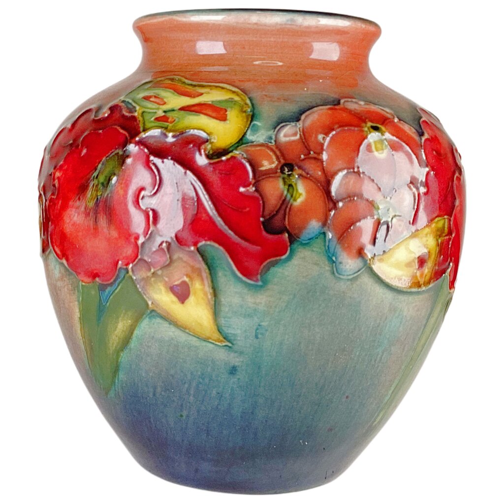 Moorcraft floral decorated ceramic vase