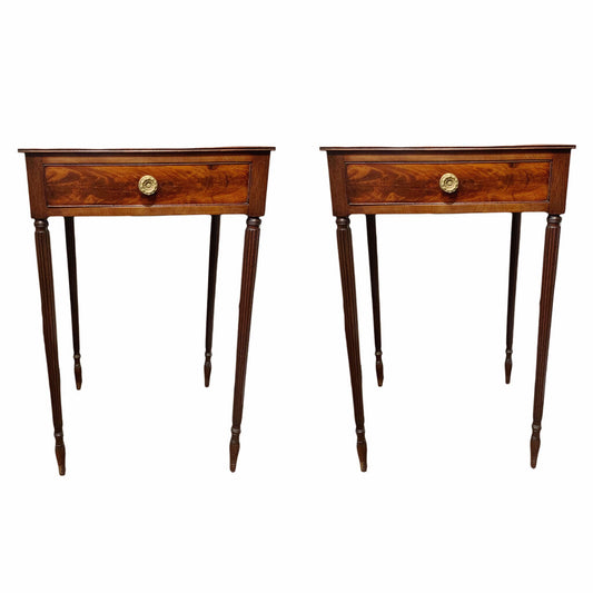 Pair of Mahogany Sheraton Side Tables c. 1810
