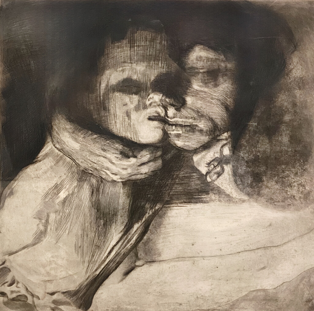 After Kathe Kollwitz. Death, Woman and Child. Reprint