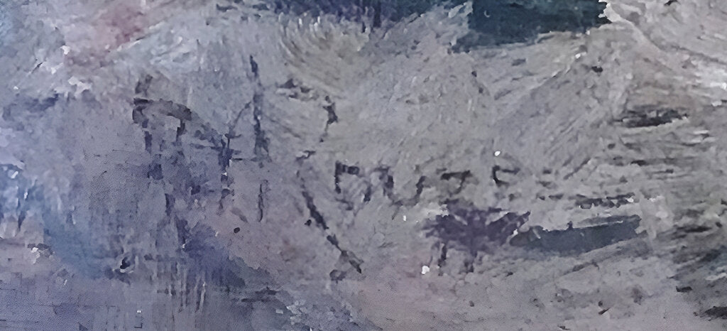 William M. Rouzee. Landscape. Oil on Canvas.